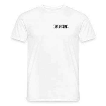 Faites de la merde - T-shirt homme - blanc - Devant - AI Model Male 178 dark (178cm)