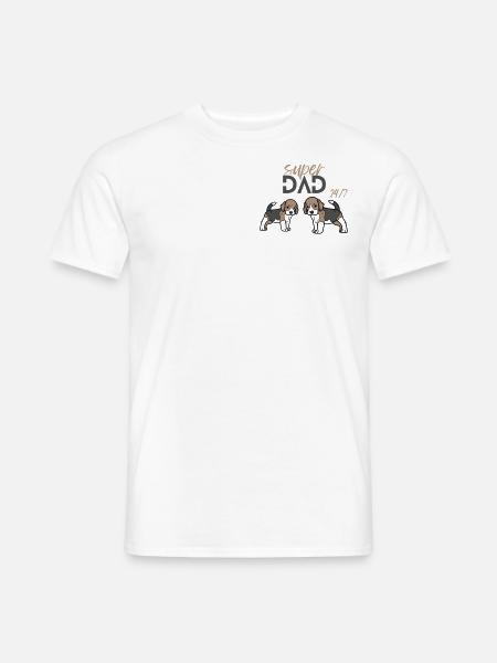 Beagle's dad - Men's T-Shirt - white