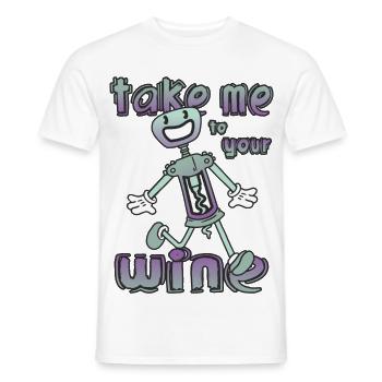 Drôles de tire-bouchons - T-shirt homme - blanc - Devant - AI Model Male 178 dark (178cm)