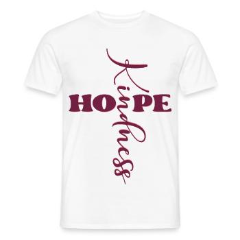 CROIX SYMBOLE CHRÉTIENNE - T-shirt homme - blanc - Devant - AI Model Male 178 dark (178cm)