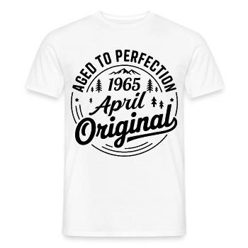 April 1965 – Legende der Gipfel und Berge - Männer T-Shirt - Weiß - Vorne - AI Model Male 178 dark (178cm)