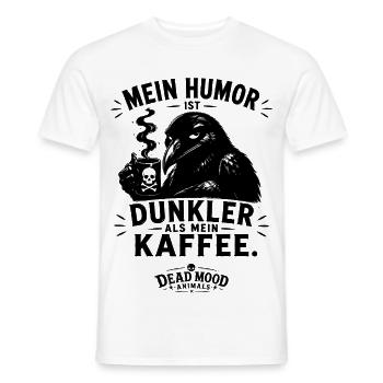 Lustiges Raben Design Schwarzer Humor & Sarkasmus - Männer T-Shirt - Weiß - Vorne - AI Model Male 178 dark (178cm)