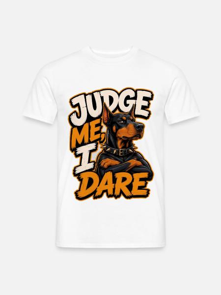 Dobermann - Männer T-Shirt - Weiß