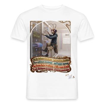 Heuschrecke JOGUE Software Entwickler IT Pop Art - Männer T-Shirt - Weiß - Vorne - AI Model Male 178 dark (178cm)