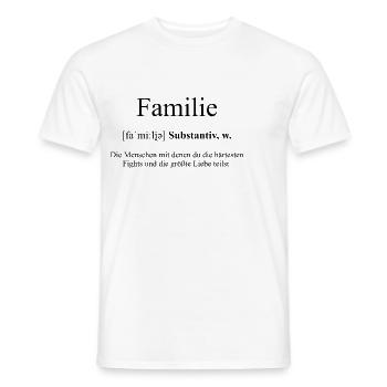 Familie Definition Dictionary - Männer T-Shirt - Weiß - Vorne - AI Model Male 178 dark (178cm)