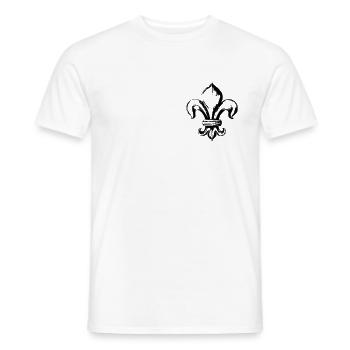 symbol king of France - Men's T-Shirt - white - Front - AI Model Male 178 dark (178cm)
