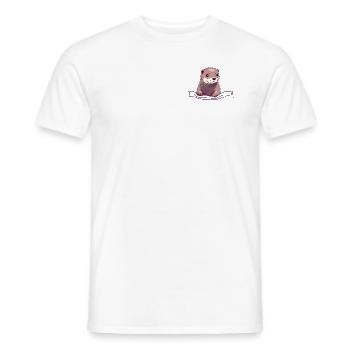 Otter Tasche - Männer T-Shirt - Weiß - Vorne - AI Model Male 178 dark (178cm)