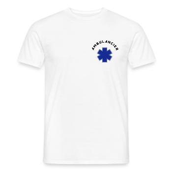 ambulancier logo 6 - Männer T-Shirt - Weiß - Vorne - AI Model Male 178 dark (178cm)
