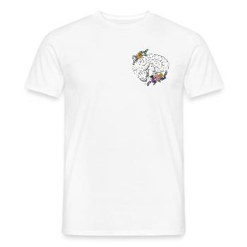 Flower Brain - Neuroscientist - Männer T-Shirt - Weiß - Vorne - AI Model Male 178 dark (178cm)