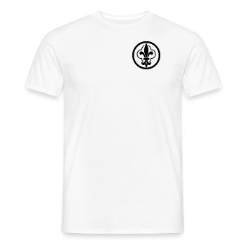 Restauration national - Monarchie - T-shirt homme - blanc - Devant - AI Model Male 178 dark (178cm)