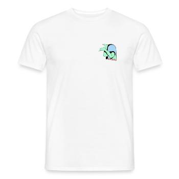 Ein Sprung ins Unbekannte - Männer T-Shirt - Weiß - Vorne - AI Model Male 178 dark (178cm)