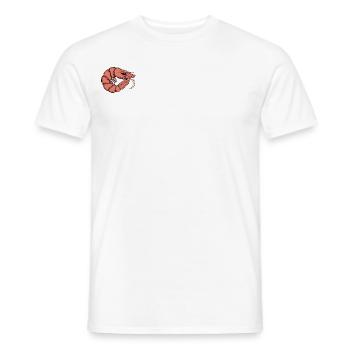Crevette || Annie. - T-shirt homme - blanc - Devant - AI Model Male 178 dark (178cm)