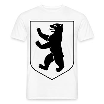 Berliner Bär - Armoiries de Berlin - T-shirt homme - blanc - Devant - AI Model Male 178 dark (178cm)
