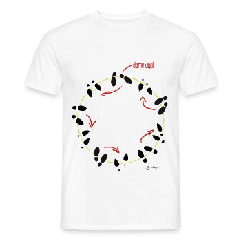 Salsa Rueda de Casino - T-shirt homme - blanc - Devant - AI Model Male 178 dark (178cm)