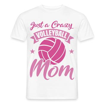 Drôle de maman de volleyball - T-shirt homme - blanc - Devant - AI Model Male 178 dark (178cm)