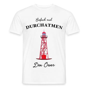 Leuchtturm Den Oever, Niederlande - Männer T-Shirt - Weiß - Vorne - AI Model Male 178 dark (178cm)
