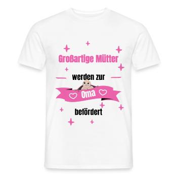 Oma - großartige Mutter - Männer T-Shirt - Weiß - Vorne - AI Model Male 178 dark (178cm)
