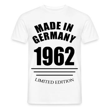 Fabriqué en Allemagne 1962 édition limitée - T-shirt homme - blanc - Devant - AI Model Male 178 dark (178cm)
