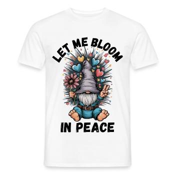 Laisse-moi m’épanouir en paix - T-shirt homme - blanc - Devant - AI Model Male 178 dark (178cm)