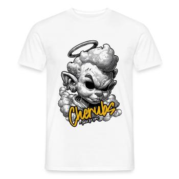 Chérubins Halo Encre Rebelle - T-shirt homme - blanc - Devant - AI Model Male 178 dark (178cm)