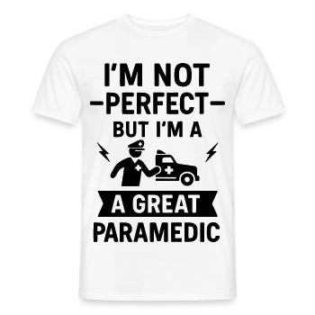 Super paramedic rescue - Men's T-Shirt - white - Front - AI Model Male 178 dark (178cm)