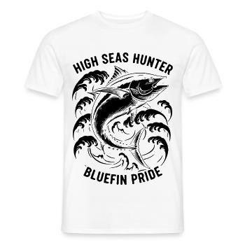 Sea Fishing Tuna Bluefin Hunter - Men's T-Shirt - white - Front - AI Model Male 178 dark (178cm)