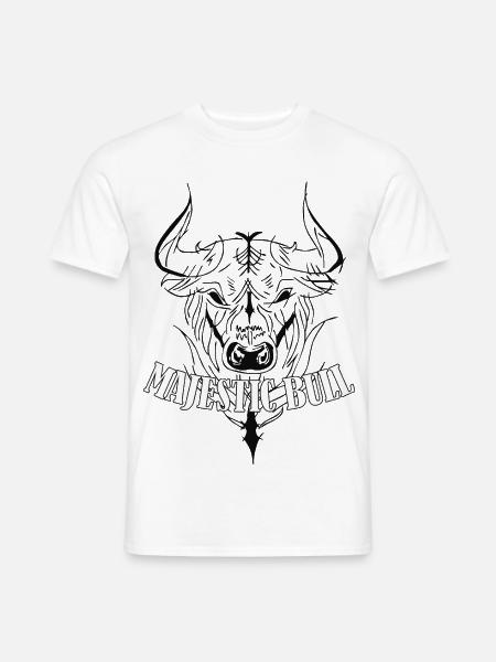Majestic Bull - Men's T-Shirt - white