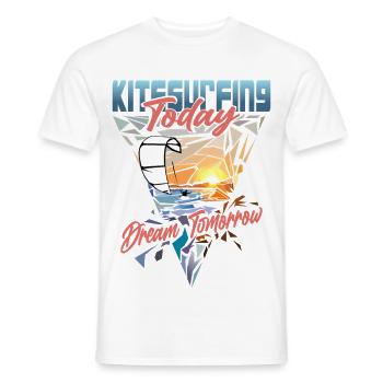 Kitesurfen Heute Traum Morgen - Männer T-Shirt - Weiß - Vorne - AI Model Male 178 dark (178cm)