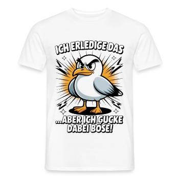 Lustiger Spruch Arbeit Büro Job Möwe - Männer T-Shirt - Weiß - Vorne - AI Model Male 178 dark (178cm)