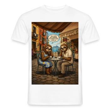 NAPoli – Coffee Ain't Working, I will take a nap - Männer T-Shirt - Weiß - Vorne - AI Model Male 178 dark (178cm)