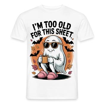Je suis trop vieux pour ce drap - T-shirt homme - blanc - Devant - AI Model Male 178 dark (178cm)