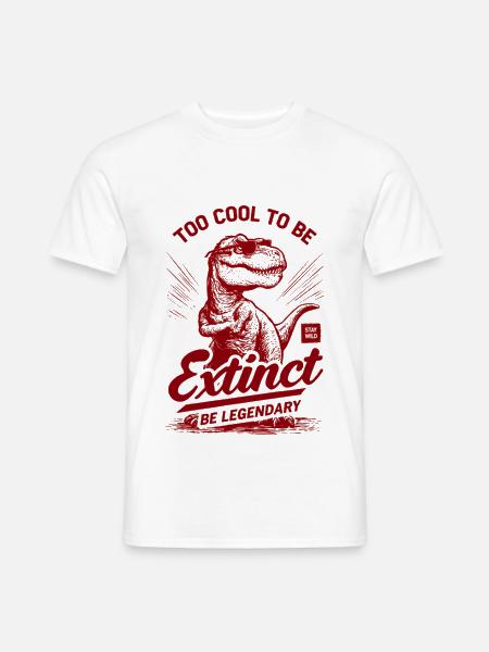 Extinct – Be Legendary - Männer T-Shirt - Weiß