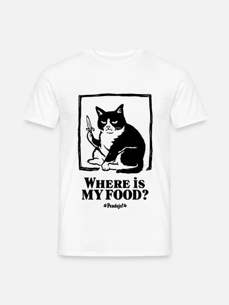 Wo ist mein Essen - Pendejo - Männer T-Shirt - Weiß