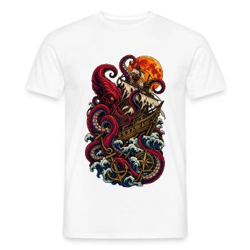 Kreuzfahrt des Kraken - Männer T-Shirt - Weiß - Vorne - AI Model Male 178 dark (178cm)