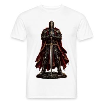 Ritter der Dunkelroten Klinge - Männer T-Shirt - Weiß - Vorne - AI Model Male 178 dark (178cm)