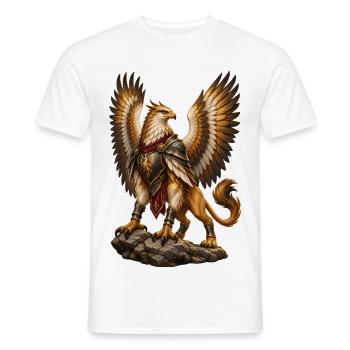 Kriegsadler Rüstung - Männer T-Shirt - Weiß - Vorne - AI Model Male 178 dark (178cm)