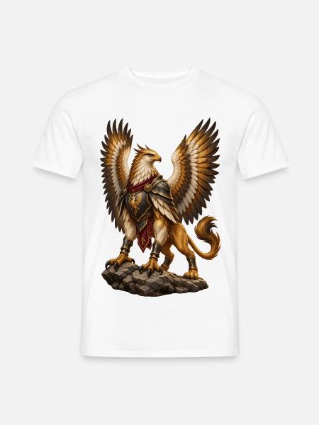 Kriegsadler Rüstung - Männer T-Shirt - Weiß