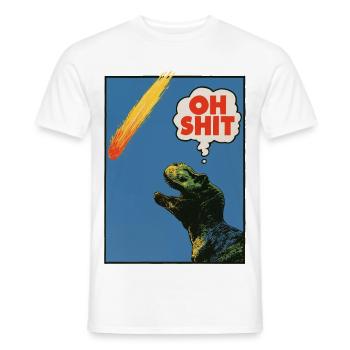Oh Shit! - Extinction! - Männer T-Shirt - Weiß - Vorne - AI Model Male 178 dark (178cm)