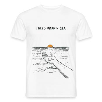 Vitamine sea - Männer T-Shirt - Weiß - Vorne - AI Model Male 178 dark (178cm)