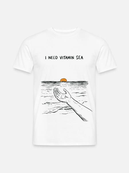 Vitamine sea - Männer T-Shirt - Weiß