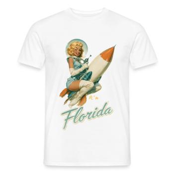 Retro Florida - Männer T-Shirt - Weiß - Vorne - AI Model Male 178 dark (178cm)