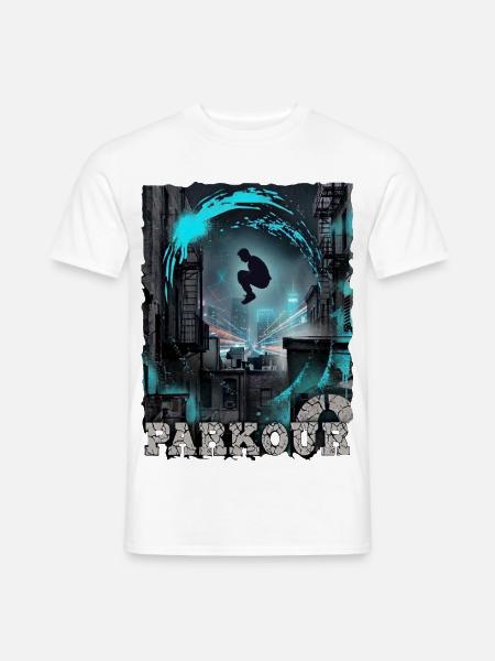Parkour - Männer T-Shirt - Weiß