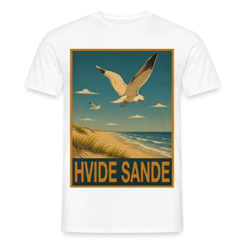 Hvide Sande - Männer T-Shirt - Weiß - Vorne - AI Model Male 178 dark (178cm)