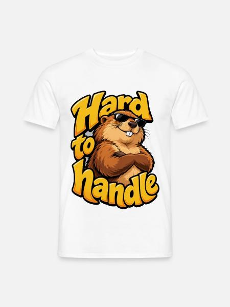 Murmeltier - Männer T-Shirt - Weiß