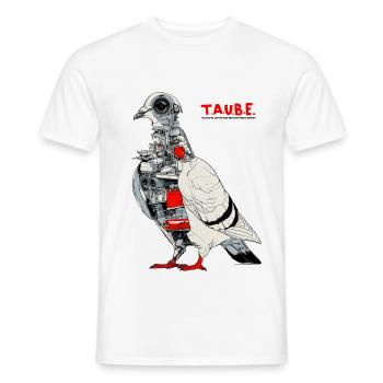 T.A.U.B.E. - Männer T-Shirt - Weiß - Vorne - AI Model Male 178 dark (178cm)