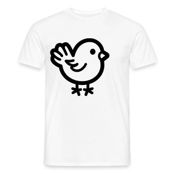 chick - Men's T-Shirt - white - Front - AI Model Male 178 dark (178cm)