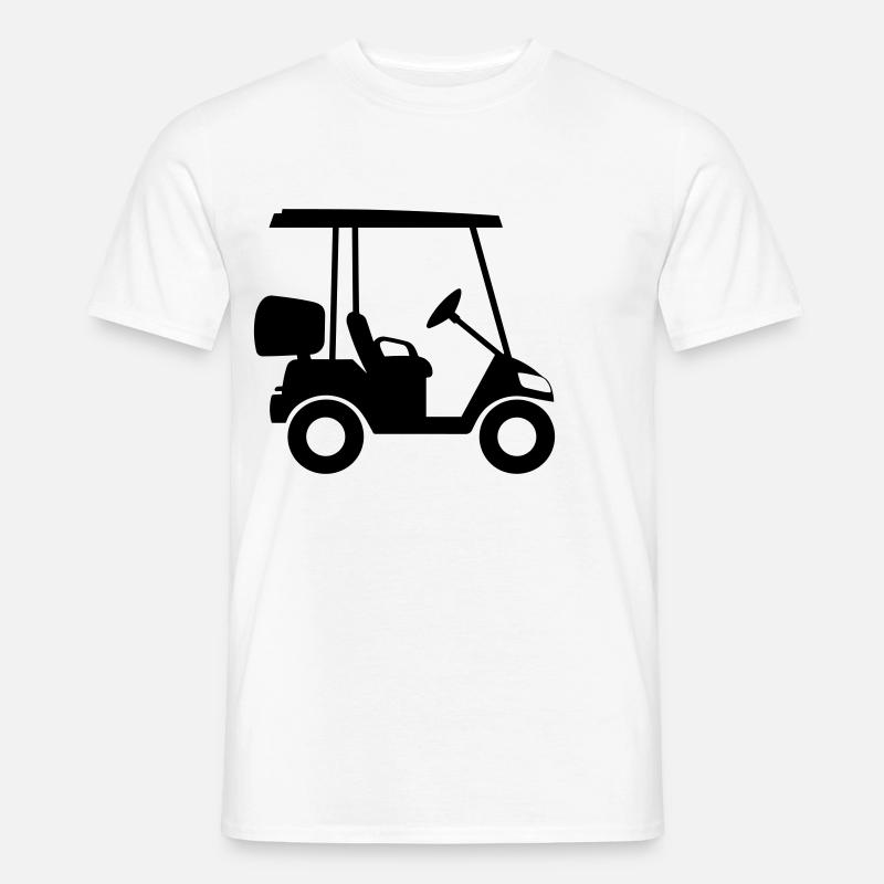 Golfwagen - Männer T-Shirt - Weiß