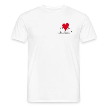 Ein Herz für Arschlöcher - Männer T-Shirt - Weiß - Vorne - AI Model Male 178 dark (178cm)