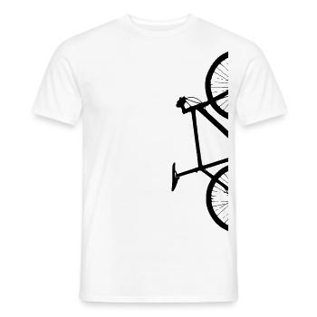 demi-vélo - T-shirt homme - blanc - Devant - AI Model Male 178 dark (178cm)