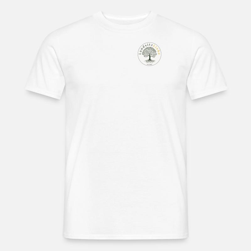Landsitzliebe - Männer T-Shirt - Weiß